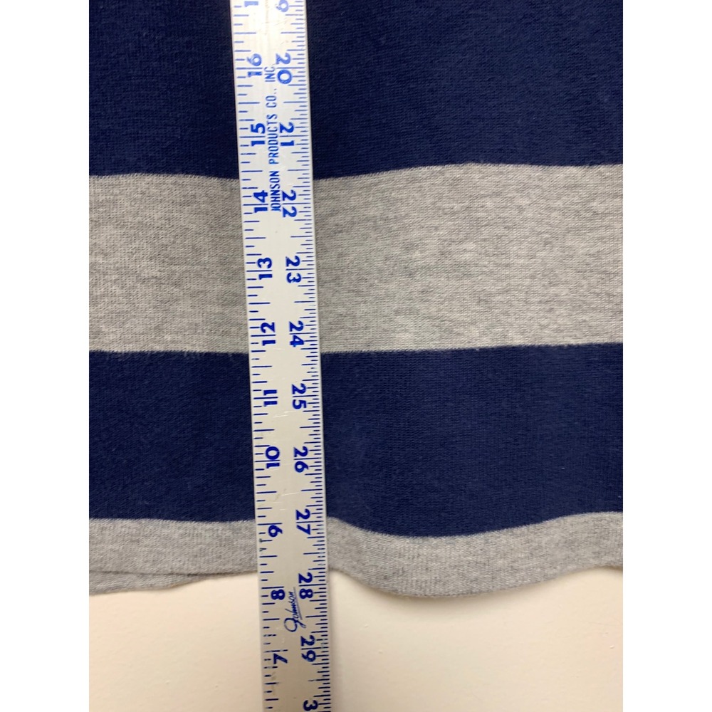 Polo Ralph Lauren Quarter Zip Pullover Kids XL 18-20 Navy Grey Excellent Striped - Picture 5 of 8